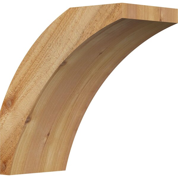 Ekena Millwork 6"W x 12"D x 12"H Thorton Rough Sawn Knee Brace, Western Red Cedar BRC06X12X12THR00RWR - main